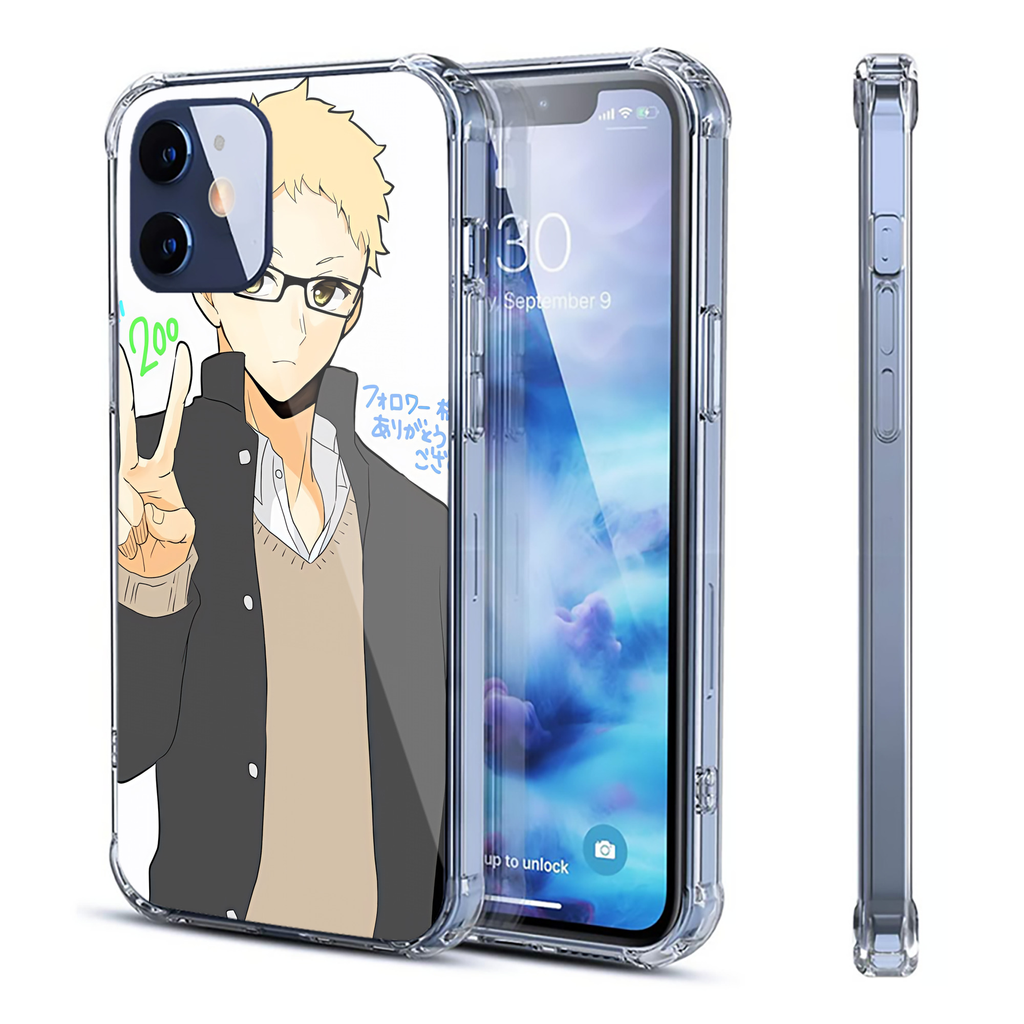 （画像用） ハイキュー!! Haikyu!! 【iPhone 12シリーズ対応】透明スマホケース（クリアソフトケース）